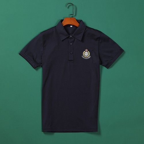 速乾彩色警徽藍色 Golf Polo 衫